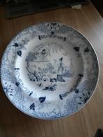 Porselijn bord timor wit blauw regout maastricht, Antiek en Kunst, Antiek | Porselein, Ophalen of Verzenden