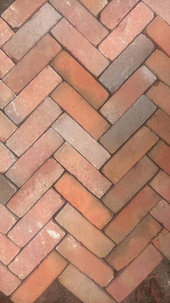 Nieuw gebakken klinkers rood bruin Dikformaat, Tuin en Terras, Tegels en Klinkers, Nieuw, Klinkers, Keramiek, 10 m² of meer, Ophalen