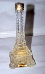 Prachtig parfumflesje Eiffeltoren. Izgs. Half gevuld., Ophalen of Verzenden, Zo goed als nieuw, Miniatuur, Gevuld