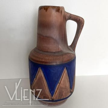 Vintage midcentury West-Germany SAWA vaas blauw 347/20 retro beschikbaar voor biedingen