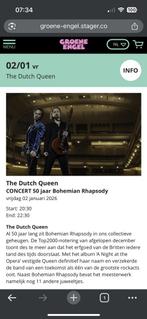 Ticket the Dutch Queen 2 januari 2026 in Oss, Tickets en Kaartjes, Eén persoon, Overige soorten, Overige typen
