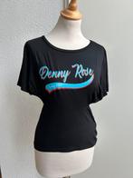 DENNY ROSE top zwart met details mt M en L, Maat 38/40 (M), Italie, -, Verzenden