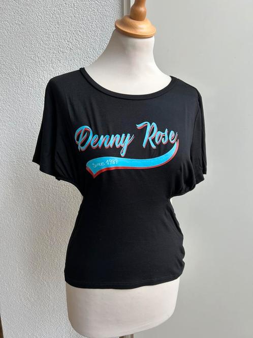 DENNY ROSE top zwart met details mt M en L, Kleding | Dames, Tops, Nieuw, Maat 38/40 (M), Zwart, Korte mouw, Verzenden