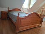 Mooie Complete grenen slaapkamer met electrische lattenbodem, Ophalen, Gebruikt, Tweepersoons