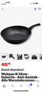 Nieuwe Sola Wokpan 32cm - Anti-aanbak, Inductieplaat, Ophalen of Verzenden, Wok, Nieuw