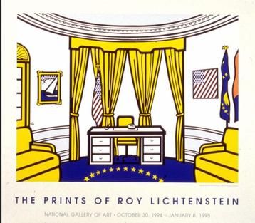 Roy Lichtenstein(1923)Expositi Affiche"The Oval Office" 1995 beschikbaar voor biedingen