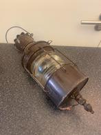 Scheepslamp Ankerlicht ( bewerkt ) ( geverfd ) metalen., Ophalen of Verzenden, Zo goed als nieuw, Motorboot
