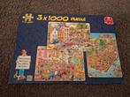 Jan van Haasteren puzzel 3 x 1000 st 81200, Ophalen of Verzenden, Meer dan 1500 stukjes, Zo goed als nieuw, Legpuzzel