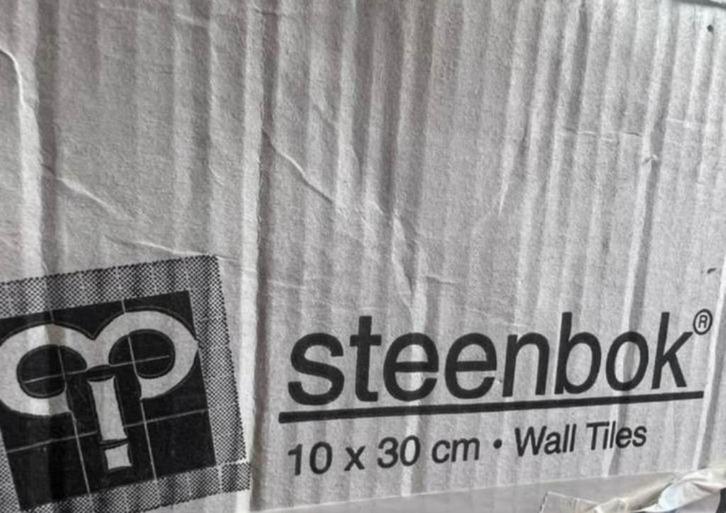 Steenbok metro wandtegels in het formaat 10x30 cm, Doe-het-zelf en Verbouw, Tegels, Zo goed als nieuw, Wandtegels, Keramiek, Minder dan 20 cm