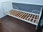 IKEA Meegroeibed - Wit Metaal, Huis en Inrichting, Ophalen, Eenpersoons, Wit, 80 cm