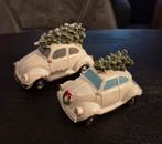2 kerstautootjes met licht, Diversen, Kerst, Ophalen of Verzenden, Gebruikt