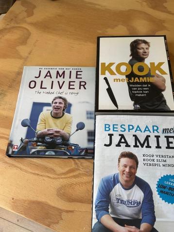3x kookboek van Jamie Oliver beschikbaar voor biedingen