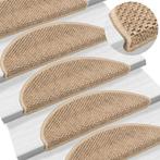 AANBIEDING | Trapmatten zelfklevend 15 st sisal look zand! G, Huis en Inrichting, Verzenden, Nieuw, Minder dan 10 m², Parket