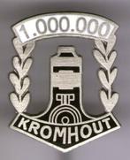 Kromhout wit email op zilverkl vrachtwagen speldje ( E_017 ), Verzamelen, Speldjes, Pins en Buttons, Verzenden, Nieuw, Transport