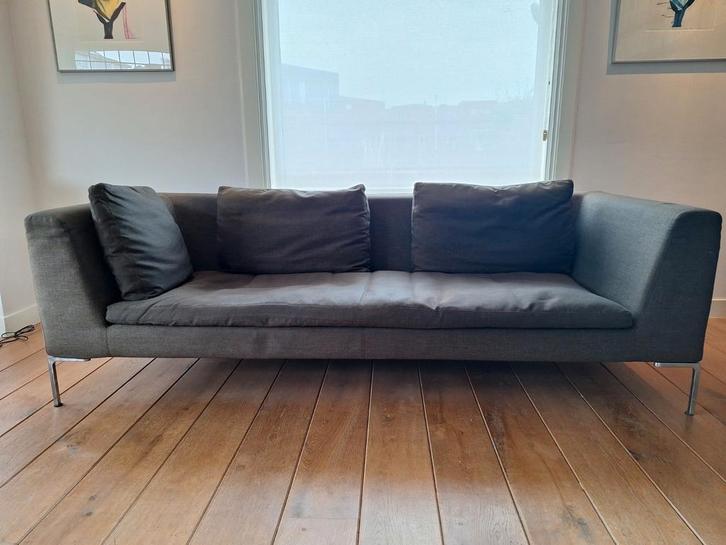 B&B Italia Charles 3-zits bank, Huis en Inrichting, Banken | Bankstellen, Gebruikt, 200 tot 250 cm, 75 tot 100 cm, Stof, Ophalen