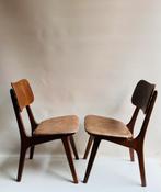 Teak Kofod Larsen eetkamerstoelen (4) mid Century, Huis en Inrichting, Ophalen, Gebruikt, Bruin, Denemarken