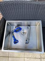 Caressi RVS spoelbak 40x40 -  ZO GOED ALS NIEUW, Ophalen, Zo goed als nieuw, Overige merken