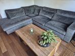 Gave grijze velvet California hoekbank, Ophalen, Zo goed als nieuw, 150 cm of meer, Vierpersoons of meer