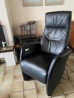 Elektrische Relaxfauteuil Leer - Sta Op Hulp, Huis en Inrichting, Fauteuils, Ophalen, Minder dan 75 cm, Leer, Zo goed als nieuw