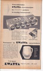Retro reclame 1960 Kwatta chocolade spaaractie mok beker, Verzamelen, Overige typen, Ophalen of Verzenden