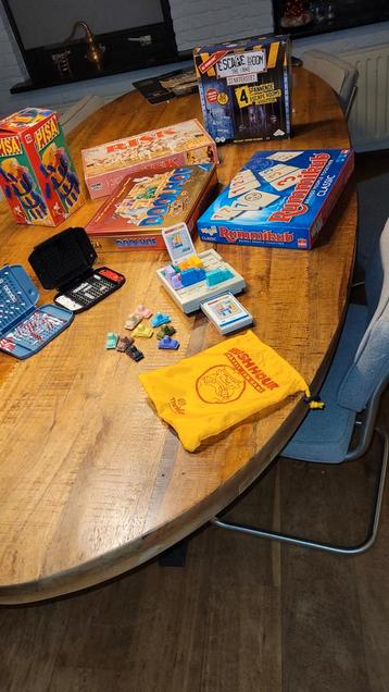 Bordspellen Collectie: Rummikub, Risk, Pisa, Escape Room beschikbaar voor biedingen
