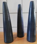 IKEA. Black/Grey ringed bud vase. 120111. ~ 25 cm. 3 st., Huis en Inrichting, Woonaccessoires | Vazen, Minder dan 50 cm, Zo goed als nieuw