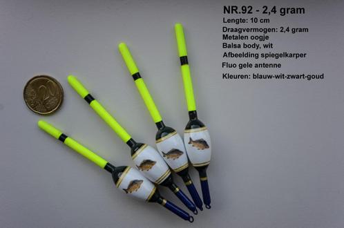 KARPERDOBBER HANDBUILT NR. 92 / 2,4 gram, Watersport en Boten, Hengelsport | Karpervissen, Nieuw, Dobber of Lood, Ophalen of Verzenden