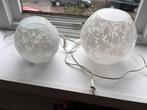 2 Knubbig Ikea lampen., Ophalen, Gebruikt, Glas, Minder dan 50 cm