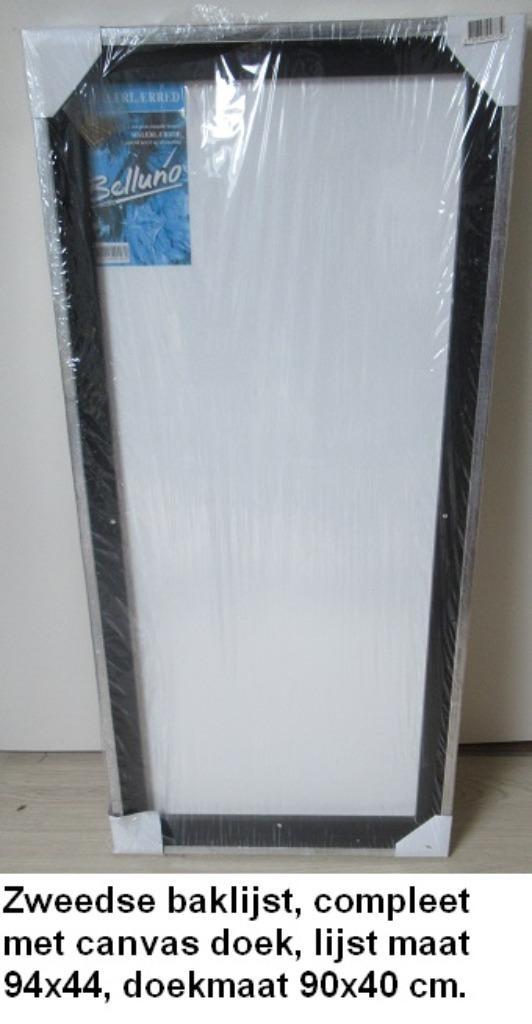 splinternieuwe Zweedse baklijst met Canvas doek 94x44 cm., Hobby en Vrije tijd, Overige Hobby en Vrije tijd, Nieuw, Ophalen