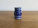 Leuk vaasje, Gebruikt, Blauw, Ophalen of Verzenden, Glas
