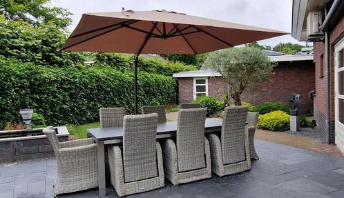 Degelijke Zweefparasol Toscane Parasol 3 x 3 of 3.5 x 3.5 mt, Tuin en Terras, Parasols, Nieuw, Zweefparasol, 2 tot 3 meter, Kantelbaar