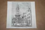 Antieke gravure - Stadhuis, Waag en Kerk Rhenen - 1841 !!, Antiek en Kunst, Kunst | Etsen en Gravures, Ophalen of Verzenden