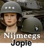 Legerhelm met airborne print. Binnenzijde maat verstelbaar, Ophalen of Verzenden, G, G, G