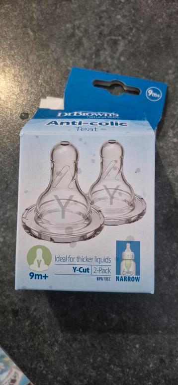 Dr Brown's Y cut spenen normale fles beschikbaar voor biedingen
