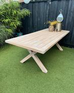 Garden Impressions teak houten tuintafel + 6 stoelen, Tuin en Terras, Zo goed als nieuw, Hout, Ophalen