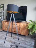 Staande Lamp op Statief Goud / Zwart, Huis en Inrichting, Ophalen of Verzenden, Zo goed als nieuw, 150 tot 200 cm