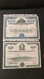 Twee US aandelen/obligaties jaren 50, Postzegels en Munten, Aandelen en Waardepapieren, 1950 tot 1970, Ophalen of Verzenden, Aandeel