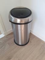 Brabantia touch bin 60L, Huis en Inrichting, Woonaccessoires | Prullenbakken, Rvs, 40 liter of meer, Gebruikt, 50 tot 75 cm