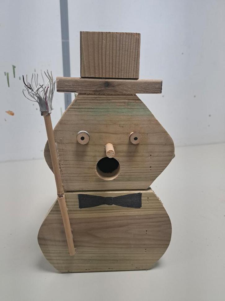 Sneeuwpop Vogelhuisje, Tuin en Terras, Vogelhuisjes en Vogelbaden, Nieuw, Ophalen