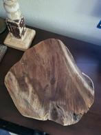 Massief zware houten plank leuk voor hapjes kaars etc, Ophalen of Verzenden
