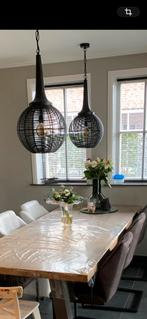 2 Mooie Hanglampen voor boven de Keukentafel, Huis en Inrichting, Ophalen, Zo goed als nieuw, Metaal, Minder dan 50 cm