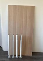 IKEA tafel – LINNMON 150x75 cm met OLOV verstelbare poten, Ophalen, In hoogte verstelbaar, Zo goed als nieuw, Bureau