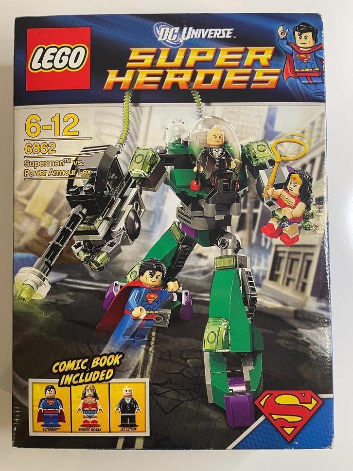 lego set: 6862 DC Super Heroes: Superman vs Power Armour Lex, Kinderen en Baby's, Speelgoed | Duplo en Lego, Zo goed als nieuw