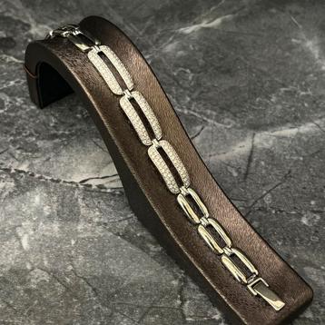 18k gouden armband witgoud massief beschikbaar voor biedingen