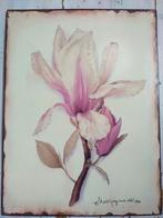 Magnolia Schilderij op Metalen Plaat - Makrushenko, Ophalen of Verzenden
