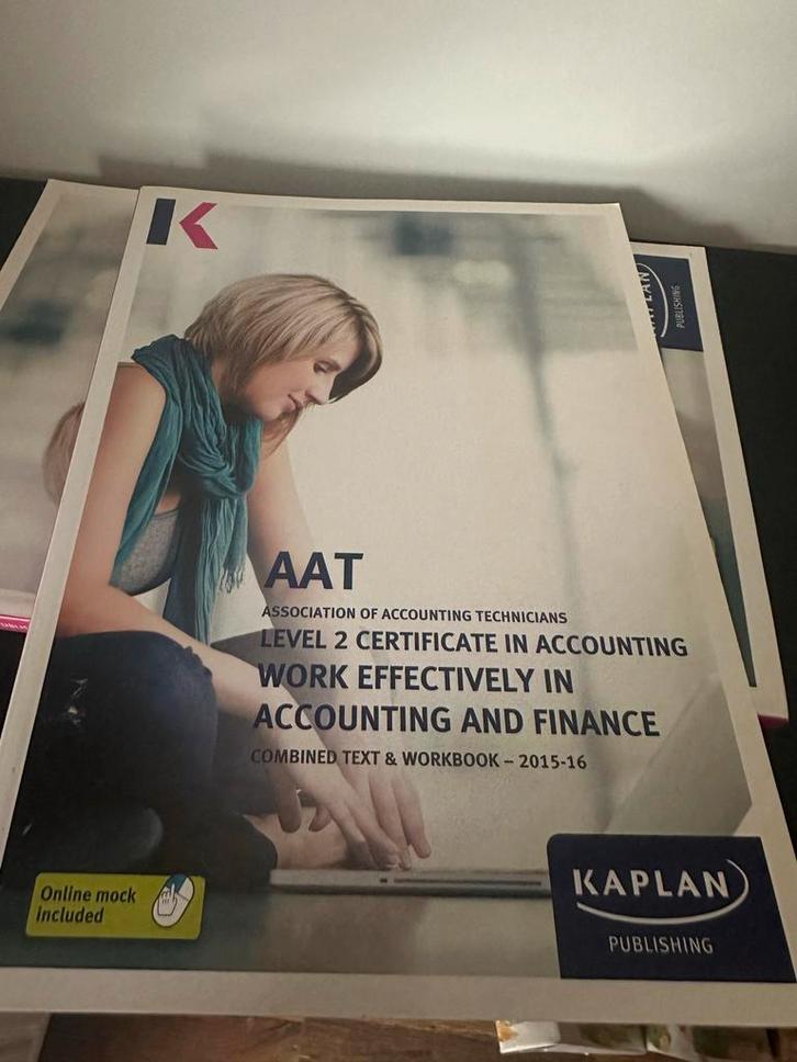 AAT Level 2 Certificaat Accounting - Kaplan Publishing, Boeken, Studieboeken en Cursussen, Zo goed als nieuw, MBO, Beta, Ophalen