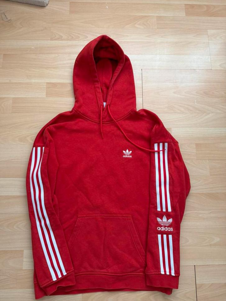 Adidas Hoodie €50, Kleding | Heren, Truien en Vesten, Zo goed als nieuw, Rood, Ophalen of Verzenden