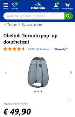 Nieuwe Obelink Toronto Pop-up douchetent, Caravans en Kamperen, Tenten, Ophalen, Nieuw