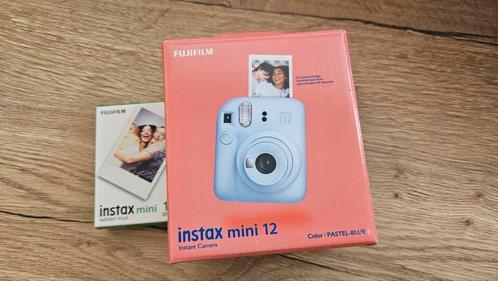 Instax camera mini 12 blauw + 10 foto's - nieuw in doos, Audio, Tv en Foto, Fotocamera's Digitaal, Nieuw, Fuji, Geen optische zoom