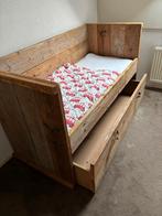 Peuterbed steigerhout, Kinderen en Baby's, Kinderkamer | Bedden, Ophalen, Gebruikt, 70 tot 85 cm, 140 tot 160 cm